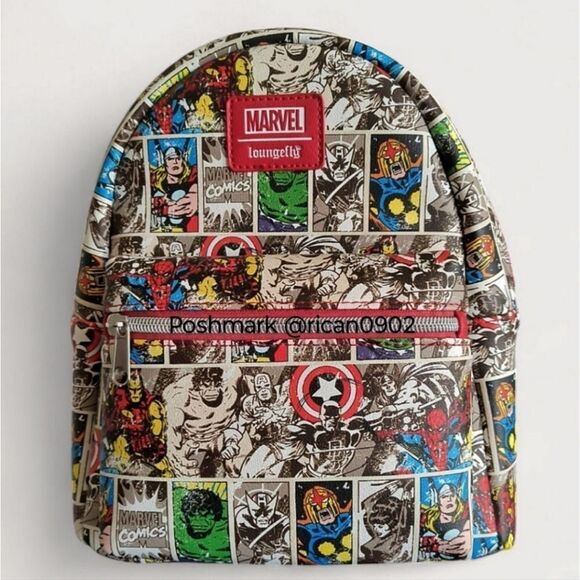 Loungefly Marvel Comic Mini Backpack - Picture 1 of 6